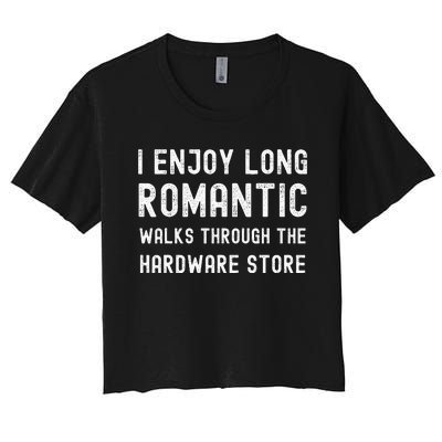 Funny Dad Handyman Hardware Store Tools Fathers Day Women's Crop Top Tee