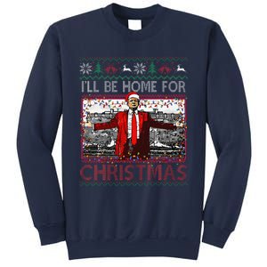 Funny DaddyS Home Trump Ugly Christmas Sweater Xmas Pajamas Sweatshirt