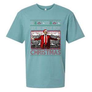 Funny DaddyS Home Trump Ugly Christmas Sweater Xmas Pajamas Sueded Cloud Jersey T-Shirt