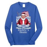 Funny DaddyS Home Trump Christmas 2024 Trump Santa 2024 Gift Long Sleeve Shirt