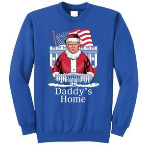 Funny DaddyS Home Trump Christmas 2024 Trump Santa 2024 Gift Sweatshirt