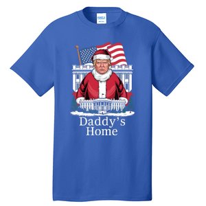 Funny DaddyS Home Trump Christmas 2024 Trump Santa 2024 Gift Tall T-Shirt