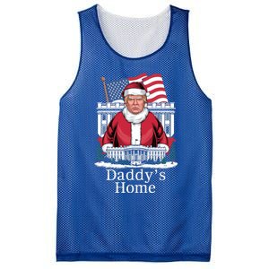 Funny DaddyS Home Trump Christmas 2024 Trump Santa 2024 Gift Mesh Reversible Basketball Jersey Tank