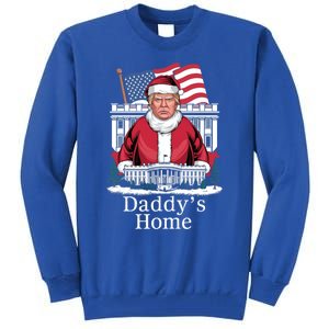 Funny DaddyS Home Trump Christmas 2024 Trump Santa 2024 Gift Tall Sweatshirt