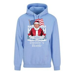 Funny DaddyS Home Trump Christmas 2024 Trump Santa 2024 Gift Unisex Surf Hoodie