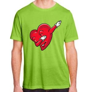 Funny Dabbing Heart Valentines Giftgifthip Hop Dance Funny Gift Adult ChromaSoft Performance T-Shirt