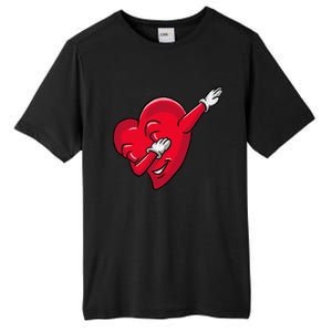 Funny Dabbing Heart Valentines Giftgifthip Hop Dance Funny Gift Tall Fusion ChromaSoft Performance T-Shirt