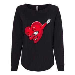 Funny Dabbing Heart Valentines Giftgifthip Hop Dance Funny Gift Womens California Wash Sweatshirt