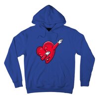 Funny Dabbing Heart Valentines Giftgifthip Hop Dance Funny Gift Hoodie