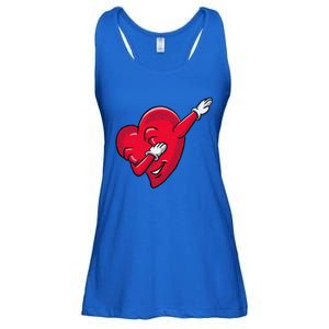 Funny Dabbing Heart Valentines Giftgifthip Hop Dance Funny Gift Ladies Essential Flowy Tank