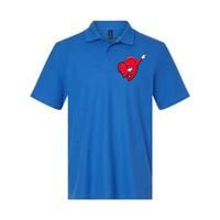 Funny Dabbing Heart Valentines Giftgifthip Hop Dance Funny Gift Softstyle Adult Sport Polo