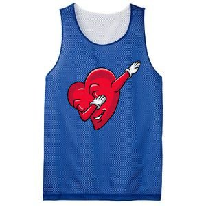 Funny Dabbing Heart Valentines Giftgifthip Hop Dance Funny Gift Mesh Reversible Basketball Jersey Tank