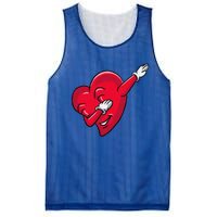 Funny Dabbing Heart Valentines Giftgifthip Hop Dance Funny Gift Mesh Reversible Basketball Jersey Tank