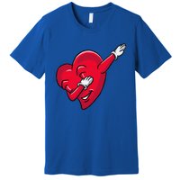 Funny Dabbing Heart Valentines Giftgifthip Hop Dance Funny Gift Premium T-Shirt