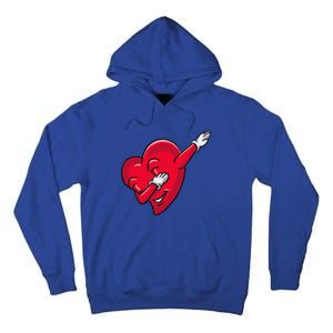 Funny Dabbing Heart Valentines Giftgifthip Hop Dance Funny Gift Tall Hoodie