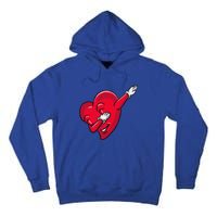 Funny Dabbing Heart Valentines Giftgifthip Hop Dance Funny Gift Tall Hoodie