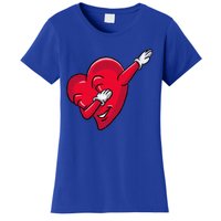 Funny Dabbing Heart Valentines Giftgifthip Hop Dance Funny Gift Women's T-Shirt