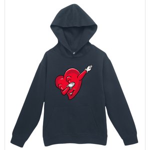 Funny Dabbing Heart Valentines Giftgifthip Hop Dance Funny Gift Urban Pullover Hoodie