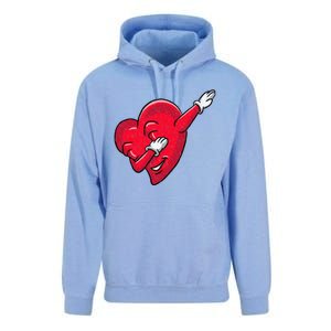 Funny Dabbing Heart Valentines Giftgifthip Hop Dance Funny Gift Unisex Surf Hoodie