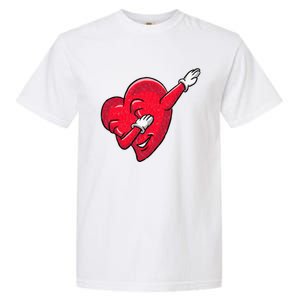 Funny Dabbing Heart Valentines Giftgifthip Hop Dance Funny Gift Garment-Dyed Heavyweight T-Shirt