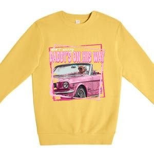 Funny Daddys Home Trump Pink 2024 Take America Back 2024 Premium Crewneck Sweatshirt