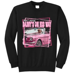 Funny Daddys Home Trump Pink 2024 Take America Back 2024 Sweatshirt