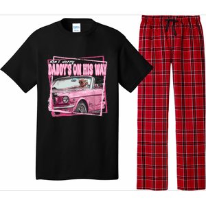 Funny Daddys Home Trump Pink 2024 Take America Back 2024 Pajama Set