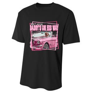 Funny Daddys Home Trump Pink 2024 Take America Back 2024 Performance Sprint T-Shirt