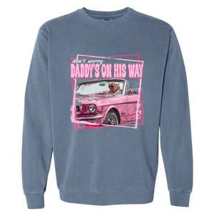 Funny Daddys Home Trump Pink 2024 Take America Back 2024 Garment-Dyed Sweatshirt