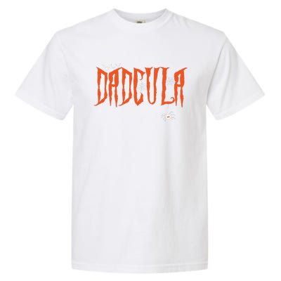 Funny Dadcula Halloween Dad Dracula Costume Momster Matching Garment-Dyed Heavyweight T-Shirt