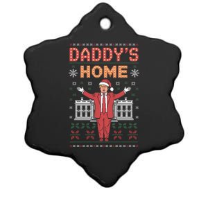 Funny DaddyS Home Trump Christmas Celebration Style Gift Ceramic Star Ornament