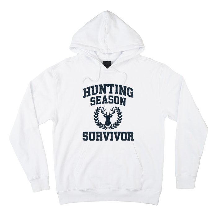 Funny Deer Hunting Season Survivor Vintage Hoodie