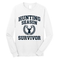 Funny Deer Hunting Season Survivor Vintage Long Sleeve Shirt