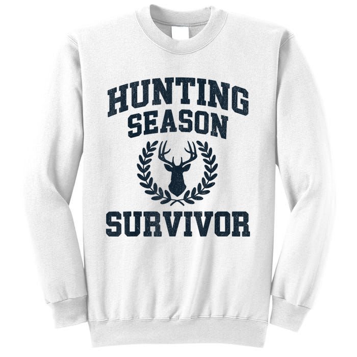 Funny Deer Hunting Season Survivor Vintage Sweatshirt