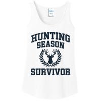 Funny Deer Hunting Season Survivor Vintage Ladies Essential Tank