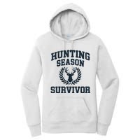 Funny Deer Hunting Season Survivor Vintage Women's Pullover Hoodie