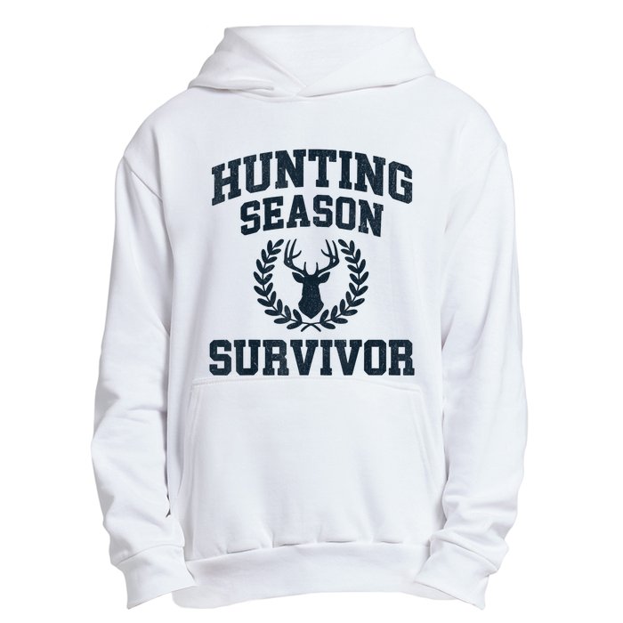 Funny Deer Hunting Season Survivor Vintage Urban Pullover Hoodie