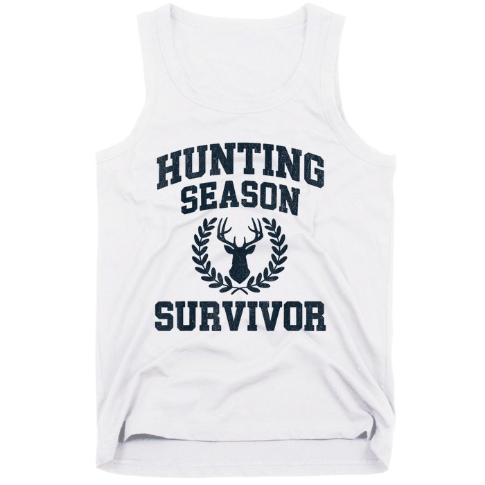 Funny Deer Hunting Season Survivor Vintage Tank Top