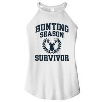 Funny Deer Hunting Season Survivor Vintage Women's Perfect Tri Rocker Tank