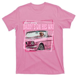 Funny DaddyS Home Trump Pink 2024 Take America Back 2024 T-Shirt