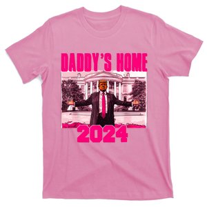 Funny DaddyS Home Trump Pink 2024 Take America Back 2024 T-Shirt