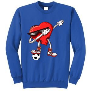 Funny Dabbing Heart Valentine's Day Football Soccer Lovers Gift Sweatshirt