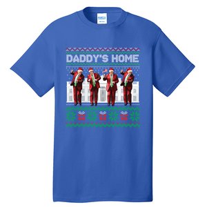 Funny DaddyS Home Trump Dance Ugly Christmas Xmas Gift Tall T-Shirt