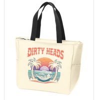 Funny Dirty Heads Retro Beach Zip Tote Bag