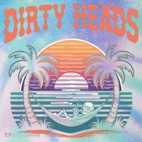 Funny Dirty Heads Retro Beach Legacy Tie Dye Trucker Hat