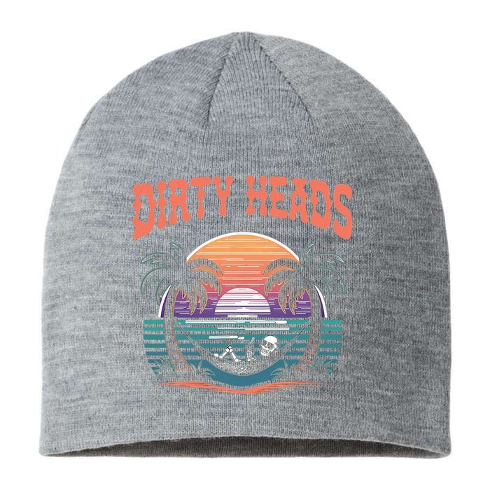 Funny Dirty Heads Retro Beach Sustainable Beanie