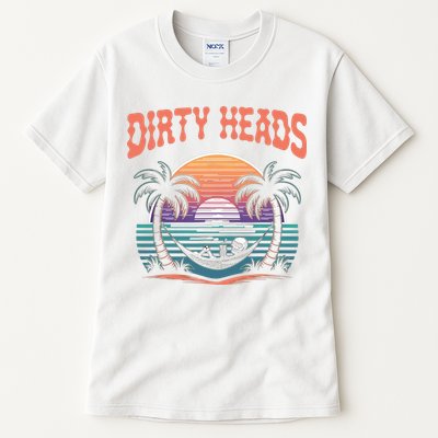 Funny Dirty Heads Retro Beach Tall T-Shirt