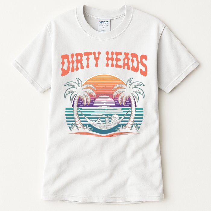 Funny Dirty Heads Retro Beach Tall T-Shirt