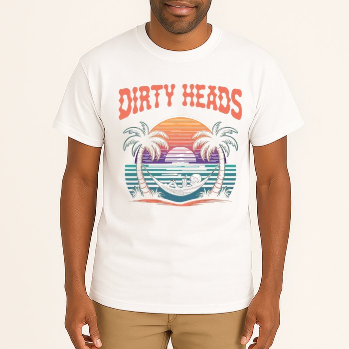 Funny Dirty Heads Retro Beach Tall T-Shirt