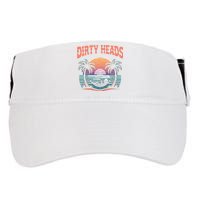Funny Dirty Heads Retro Beach Adult Drive Performance Visor